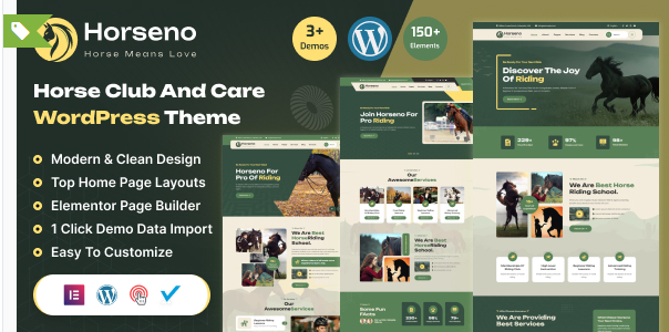 Horseno - Horse Club & Riding Sports Theme