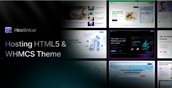 Hostinkar - Hosting HTML & WHMCS Template