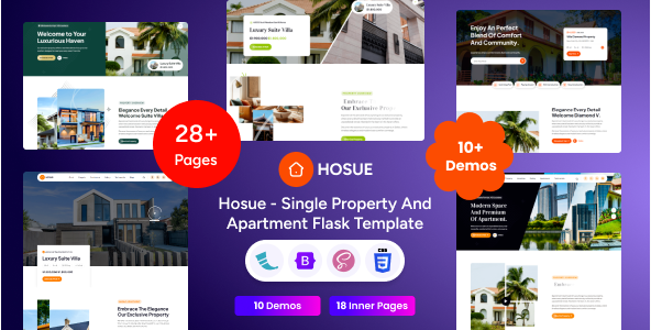 Hosue - Flask Single Property & Apartment Template