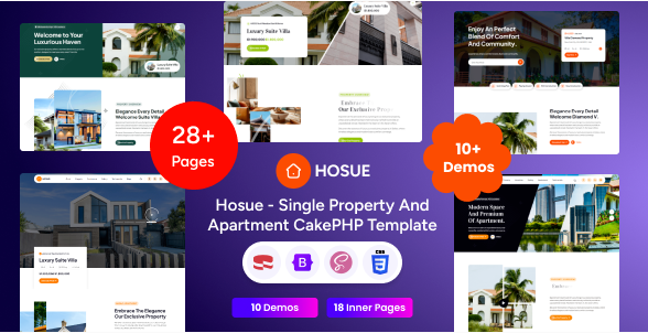 Hosue - Single Property&Apartment CakePHP Template