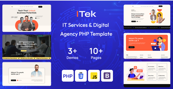 ITek - IT Services & Digital Agency PHP Template