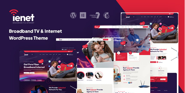 Ienet - Broadband TV & Internet WordPress Theme