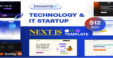 Innomax - Technology & IT Startup Next Js Template