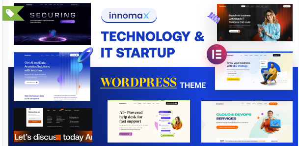 Innomax – Technology & IT Startup WordPress Theme