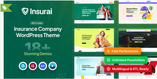 Insurai - Insurance Company WordPress Theme