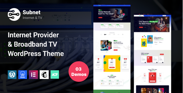 Internet Provider Broadband TV WordPress Theme | I