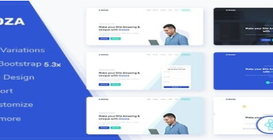 Invoza – React Bootstrap Landing Page Template