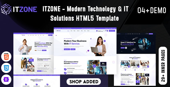 Itzone - Technology & IT Solutions HTML5 Template