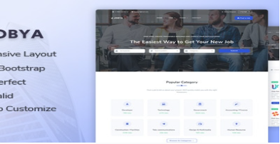 Jobya – Job Board & Career Listing HTML Template