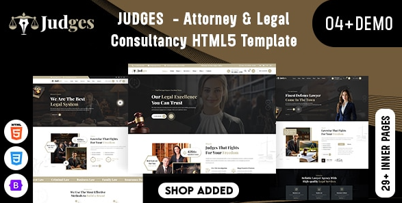 Judges - Attorney & Legal HTML5 Template