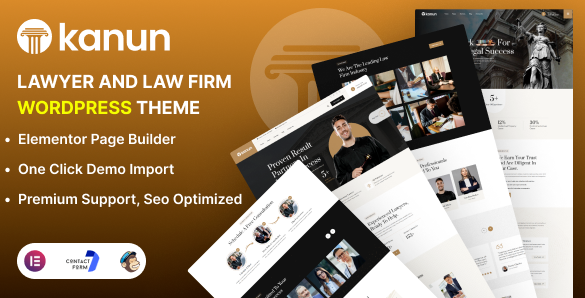 Kanun - Lawyer & Law Firm WordPress Theme