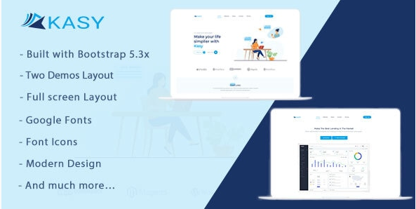Kasy – Bootstrap5 Responsive Landing Page Template