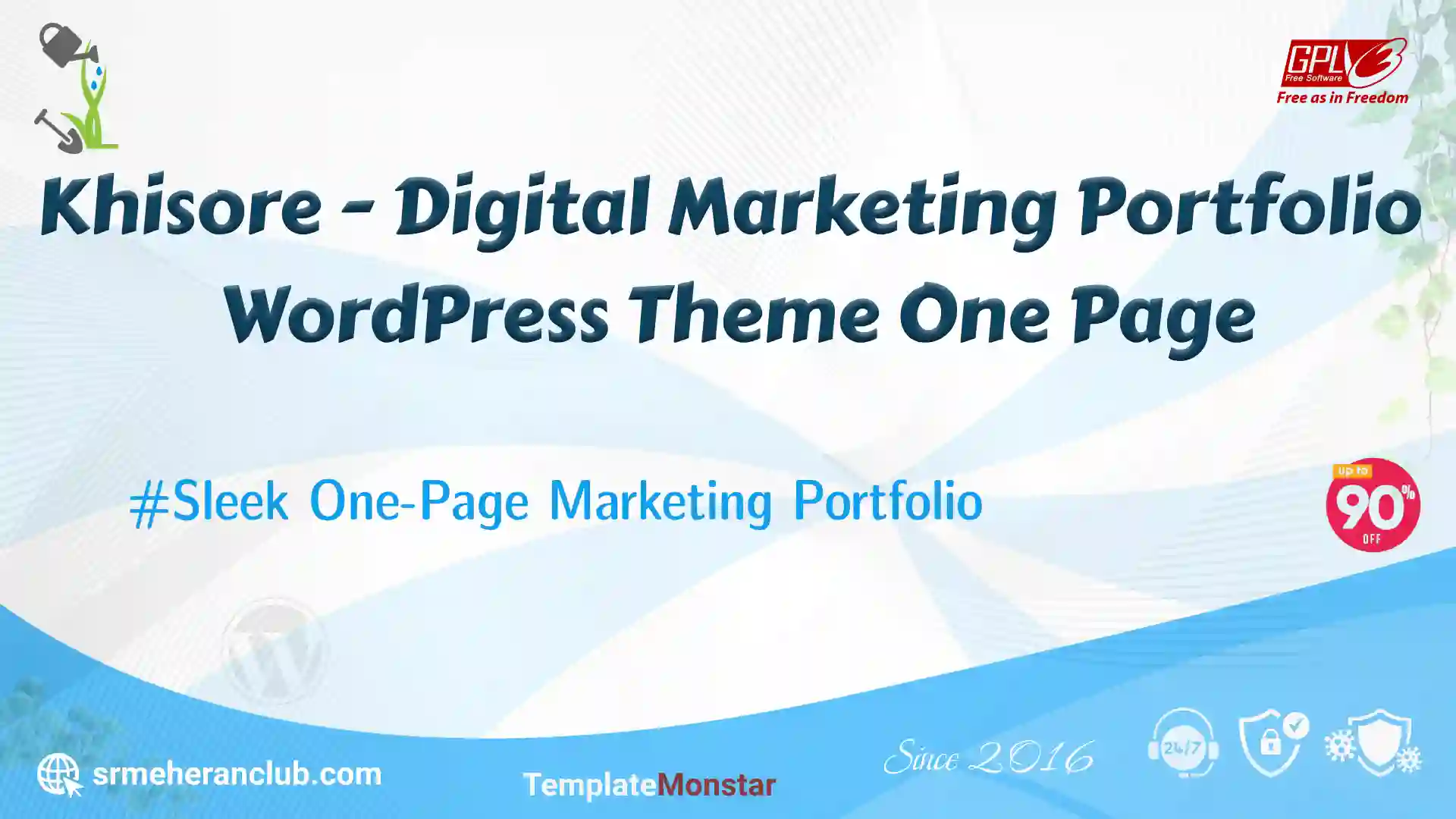 Khisore – Digital Marketing Portfolio WordPress Theme One Page — Theme by Templatemonster
