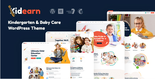 Kidearn - Kindergarten & Baby Care WordPress Theme 1.0