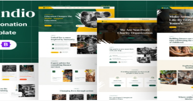 Kindio – React JS Charity & Donation Template