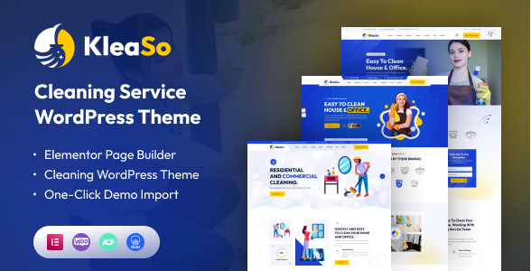 Kleaso - Cleaning Services WordPress Theme
