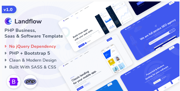 Landflow - PHP Multipurpose Landing Page Template