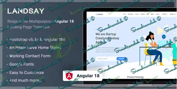 Landsay - Angular Landing Page Template