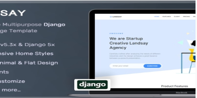 Landsay – Django Bootstrap Landing Page Template