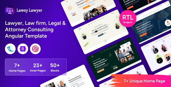 Lawsy - Flask Lawyer Law firm Legal Consulting
