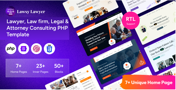 Lawsy - PHP Lawyer, Law firm, Legal & Attorney