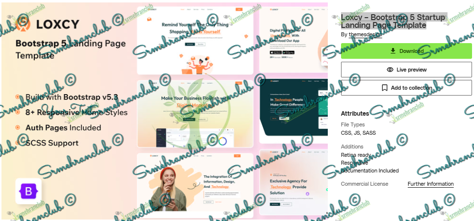 Loxcy – Bootstrap 5 Startup Landing Page Template