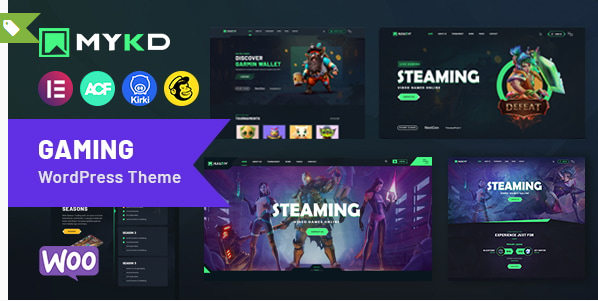 MYKD - eSports and Gaming NFT WordPress Theme 1.0