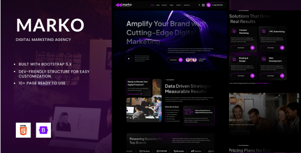 Marko - Digital Marketing Agency HTML Template