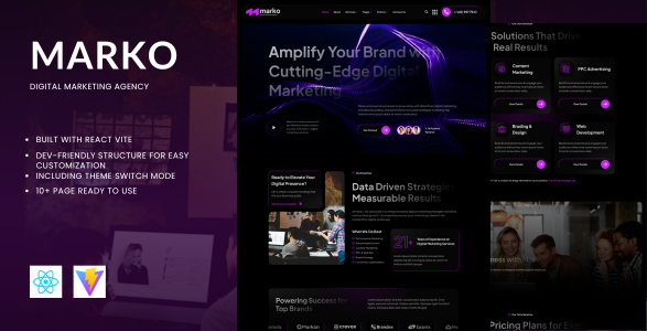 Marko - Digital Marketing Agency React Template