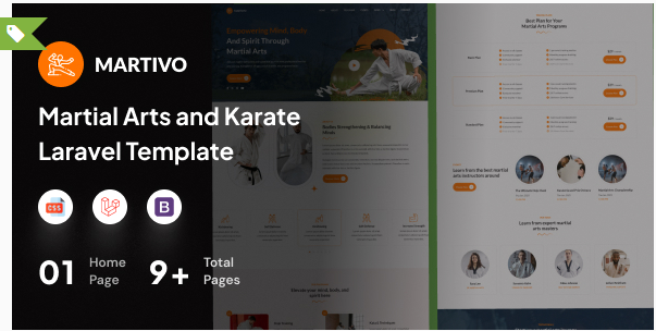 Martivo - Martial Arts and Karate Laravel Template