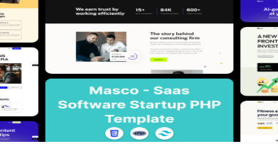 Masco Saas Software Startup Tailwind PHP Template
