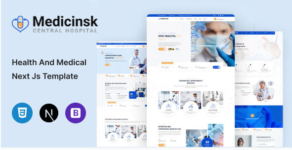 Medicinsk – Health And Medical Next Js Template