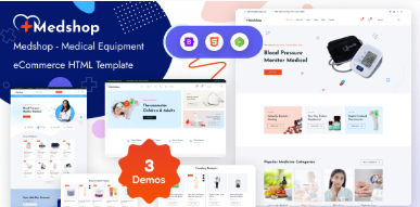 Medshop - Health & Medical eCommerce HTML Template