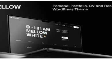 Mellow - Personal Portfolio WordPress Theme