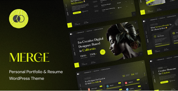 Merge - Personal Portfolio & Resume WordPress Them