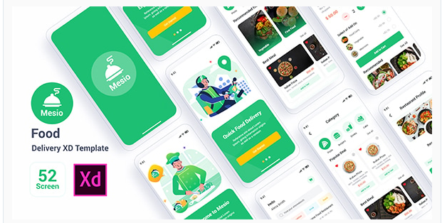 Mesio - Food Delivery React Mobile App | PWA