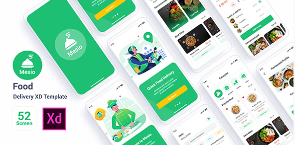 Mesio – Food Delivery UI App (Next.js + PWA Ready)