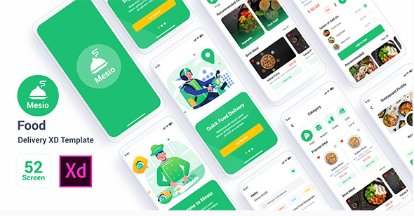 Mesio – Food Delivery UI Kit (Next.js + Payload)
