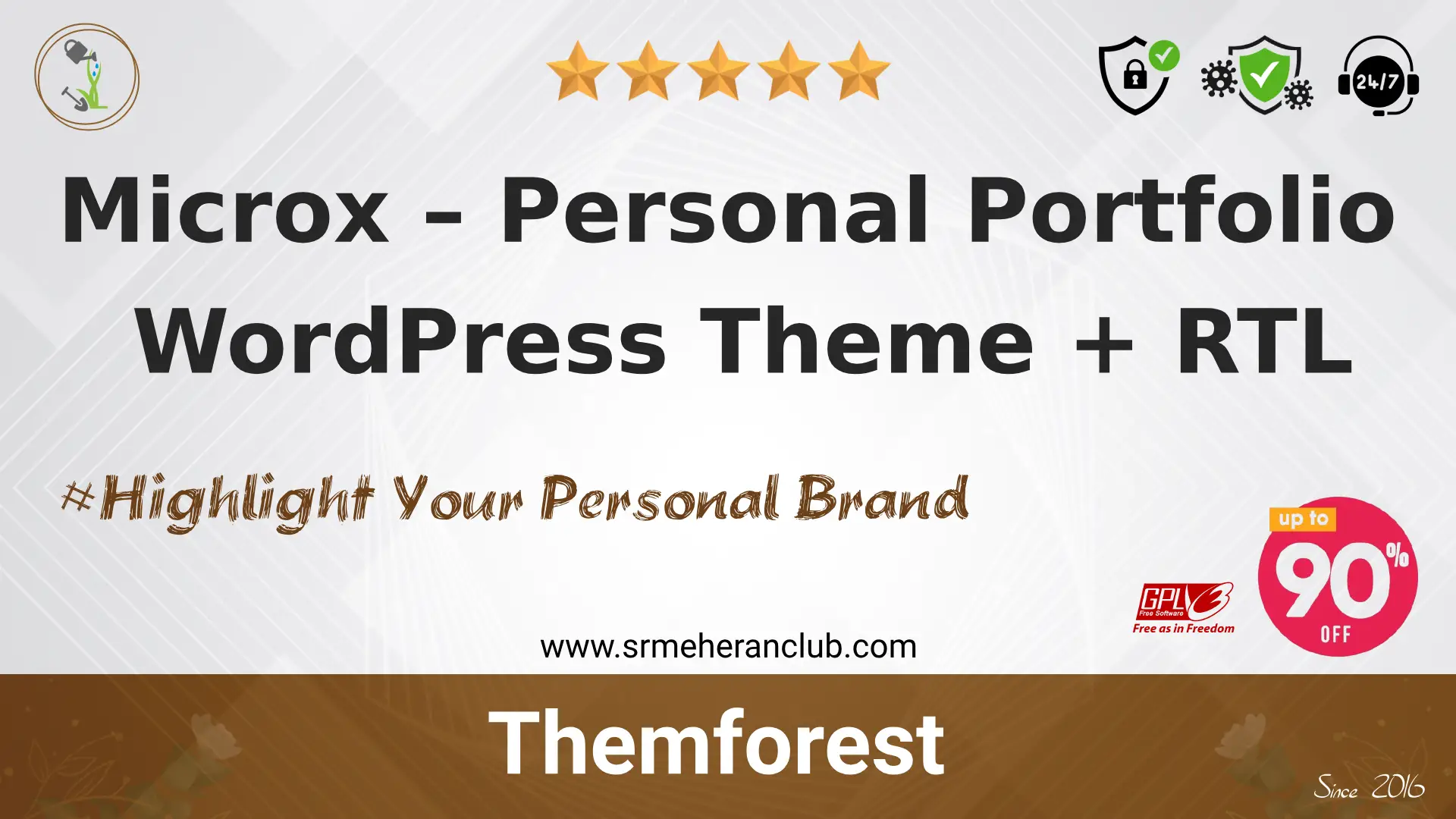 Microx – Personal Portfolio WordPress Theme + RTL — Theme by Themeforest