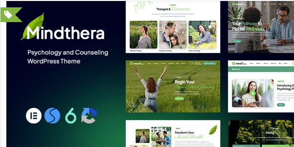 Mindthera - Psychology Counseling WordPress Theme
