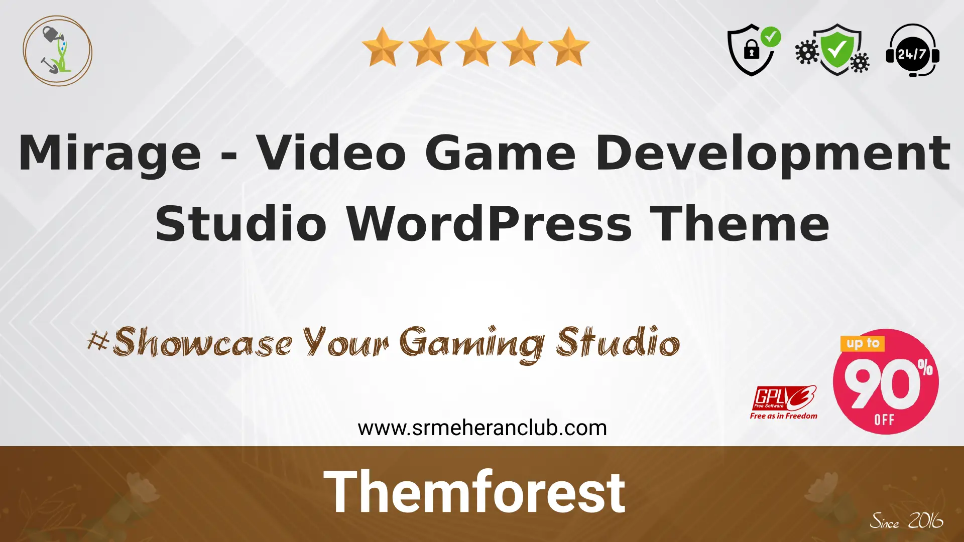 Mirage – Video Game Development Studio WordPress Theme