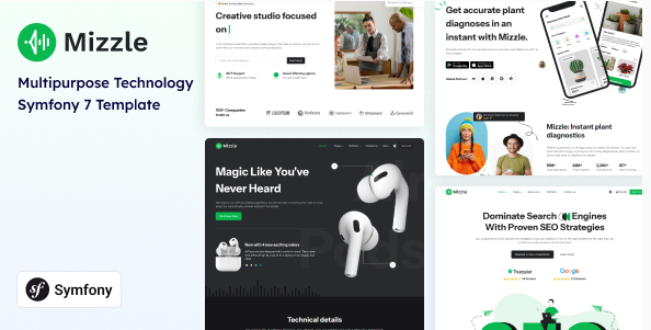Mizzle - Symfony Technology and Corporate Template