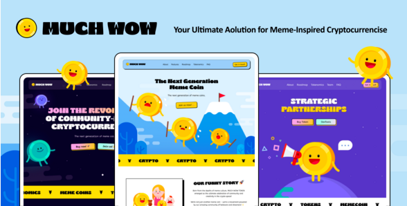 MuchWow - Memecoin ICO and Crypto WordPress Theme