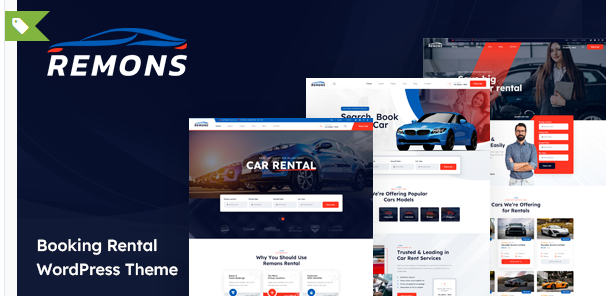 Multipurpose Booking & Rental WP Theme - Remons
