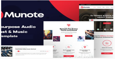Munote - Audio Podcast HTML Template1.0