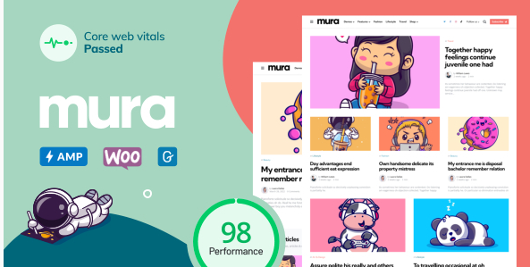 Mura - WordPress Theme for Content Creators