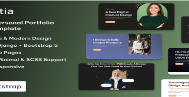 Natia - Django 5 Personal Portfolio Template 1.0