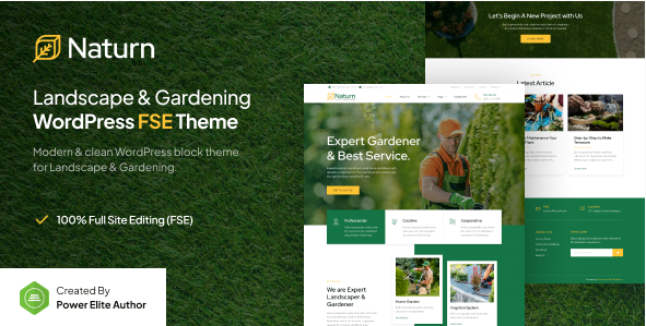 Naturn – Landscape & Gardening FSE WordPress Theme