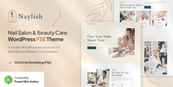 Naylish – Nail Salon & Beauty Care WordPress Theme