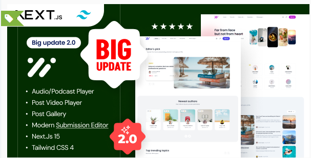 Ncmaz - Blog, News Magazine NextJs Template